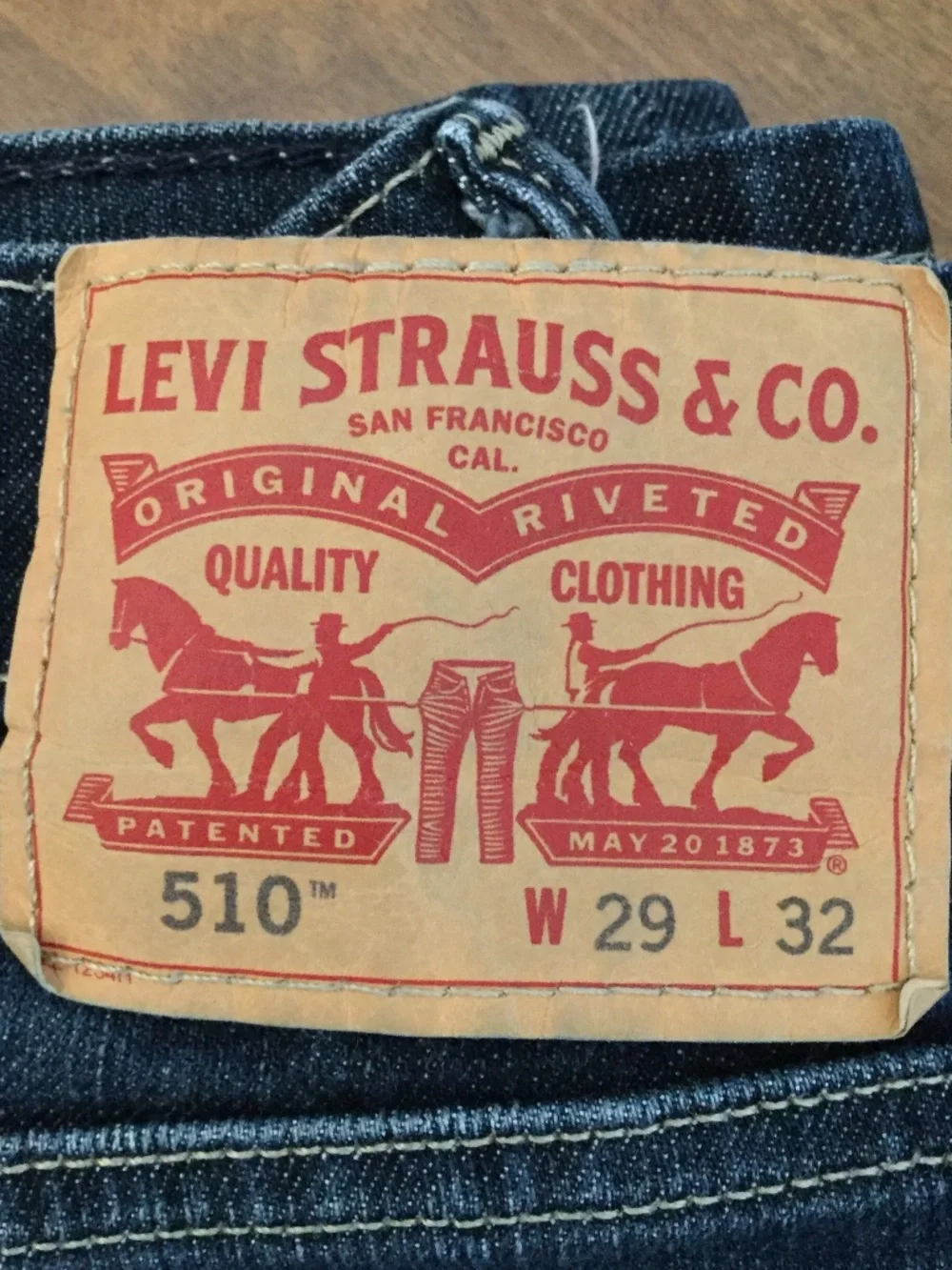 Levi's 510 Skinny Jeans 29x32 2 Black 1 Blue